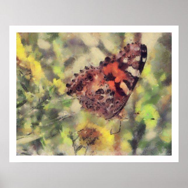 Butterfly Artwork Poster (Front)