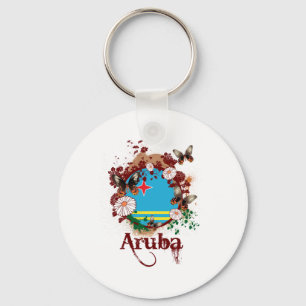 Butterfly Aruba Keychain
