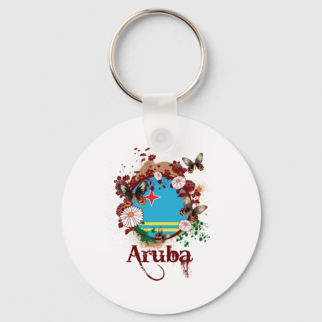 Butterfly Aruba Keychain (Front)
