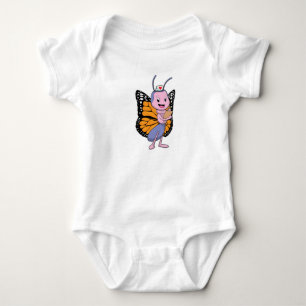 Butterfly as Nurse Baby Bodysuit