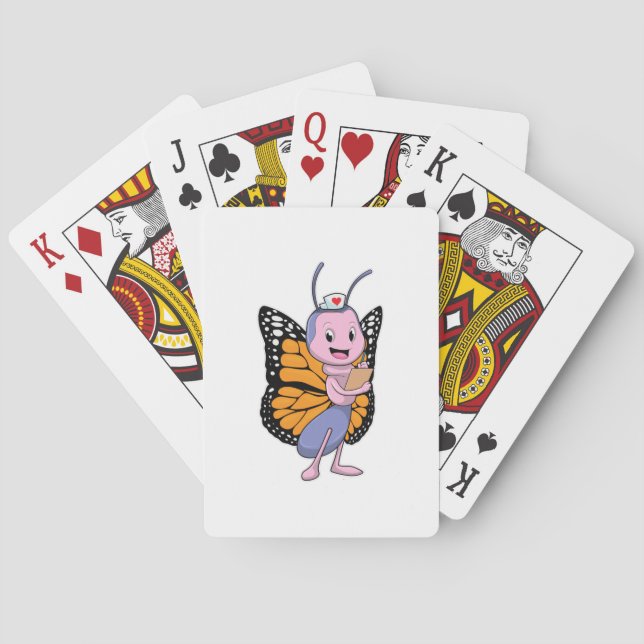 Butterfly as Nurse Playing Cards (Back)