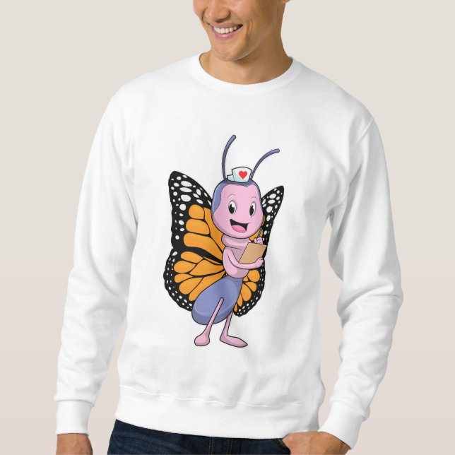 Butterfly as Nurse Sweatshirt (Front)