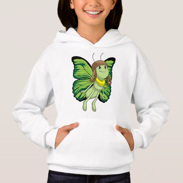 Butterfly as Pilot with Pilot hat (Front)
