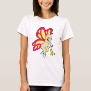 Butterfly as Wizard with Magic wand T-Shirt
