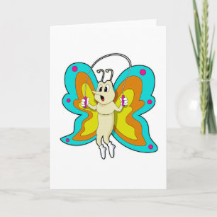Butterfly at Jumping rope Fitness Card