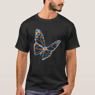 Butterfly Autism Puzzle Awareness SPED Teachers T-Shirt