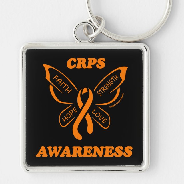 Butterfly/Awareness...CRPS Keychain (Front)