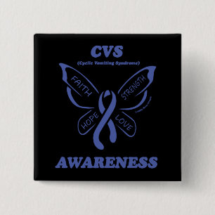 Butterfly/Awareness...CVS 2 Inch Square Button