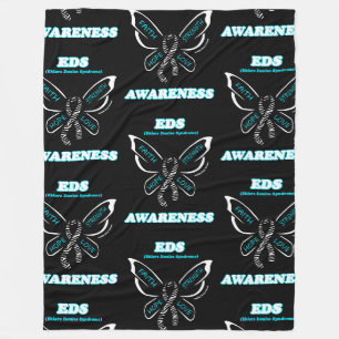 Butterfly/Awareness...EDS Fleece Blanket