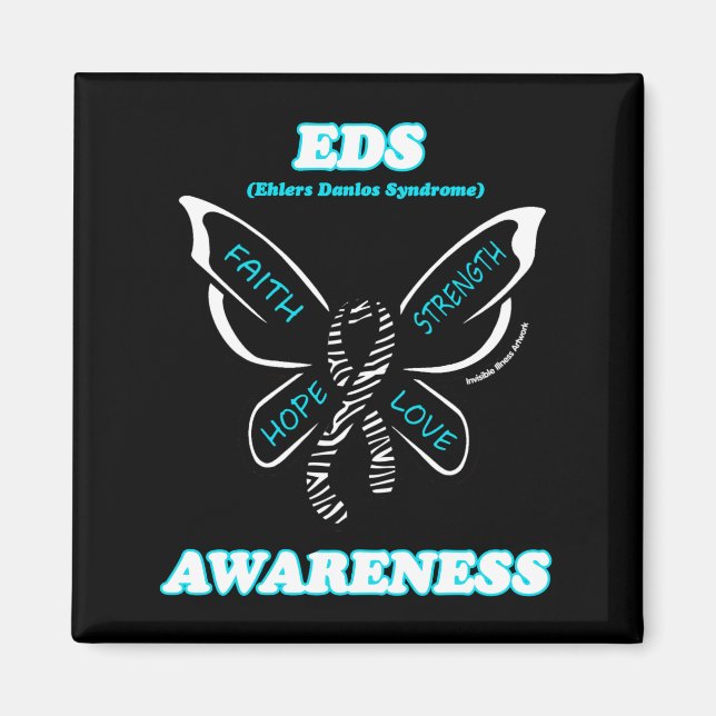 Butterfly/Awareness...EDS Magnet (Front)