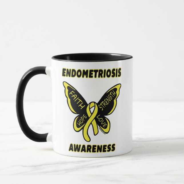 Butterfly/Awareness...Endometriosis Mug (Left)