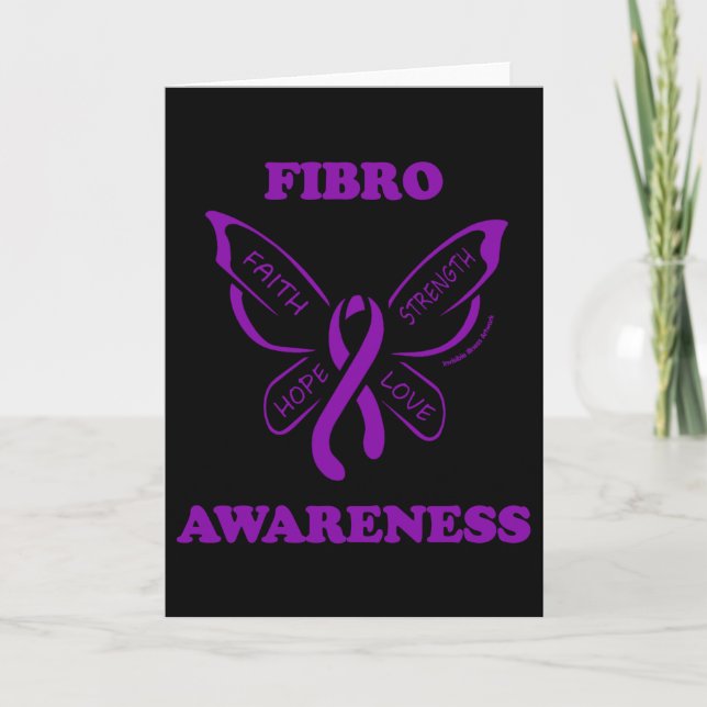 Butterfly/Awareness...Fibro Card (Front)