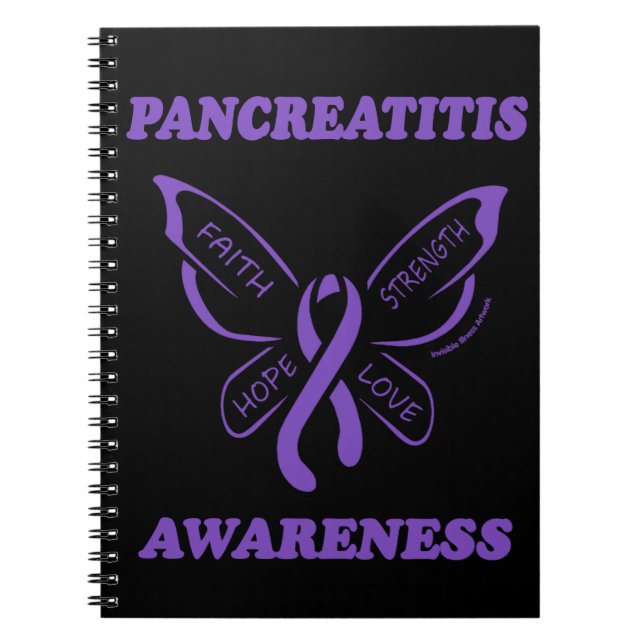 Butterfly/Awareness...Pancreatitis Notebook (Front)