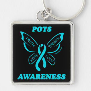 Butterfly/Awareness...POTS Keychain