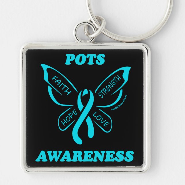 Butterfly/Awareness...POTS Keychain (Front)