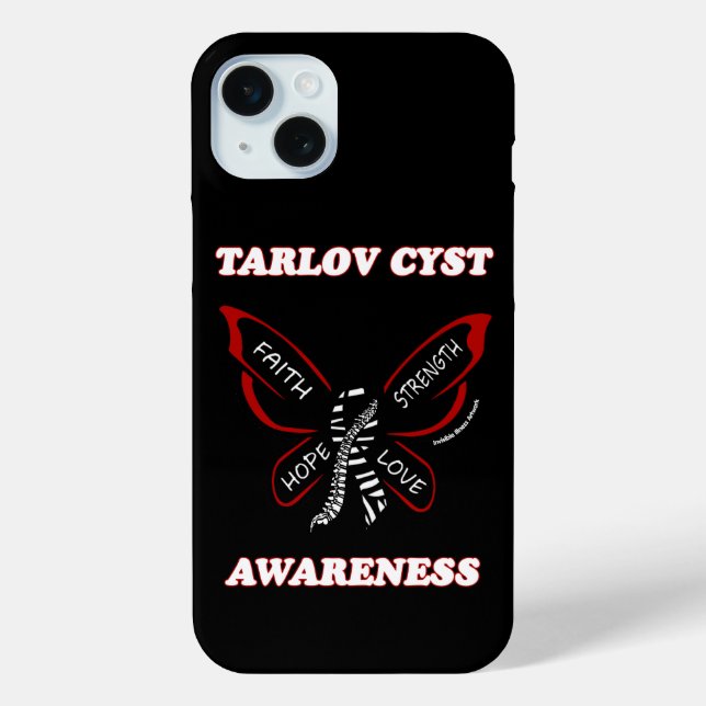 Butterfly/Awareness...Tarlov Cyst Case-Mate iPhone Case (Back)