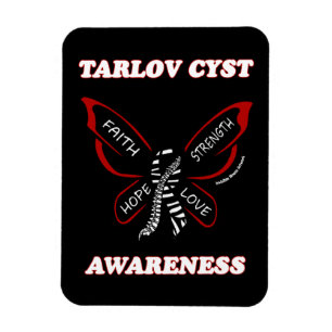 Butterfly/Awareness...Tarlov Cyst Magnet
