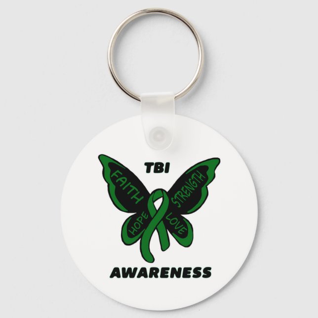 Butterfly/Awareness...TBI Keychain (Front)