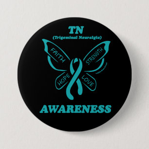 Butterfly/Awareness...TN 3 Inch Round Button