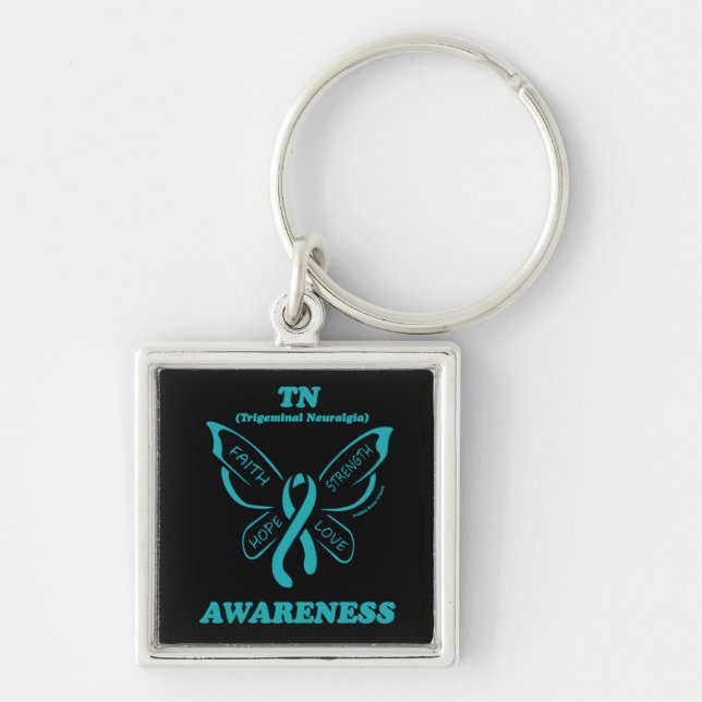 Butterfly/Awareness...TN Keychain (Front)