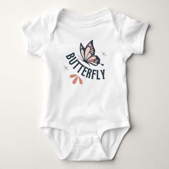 Butterfly  baby bodysuit (Front)