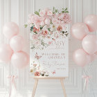 Butterfly Baby in Bloom Pink Floral Baby Shower