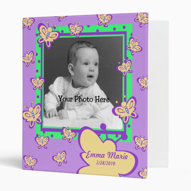 Butterfly Baby Photo Binder (Front/Inside)