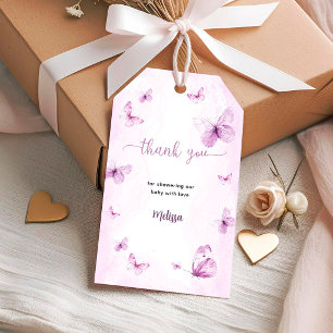 Butterfly Baby Shower Gift Tags