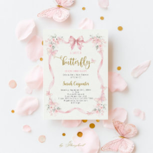 Butterfly Baby Shower Girl Invitation