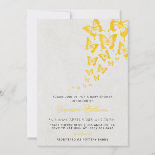 Butterfly Baby Shower Invitation