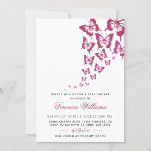 Butterfly Baby Shower Invitation