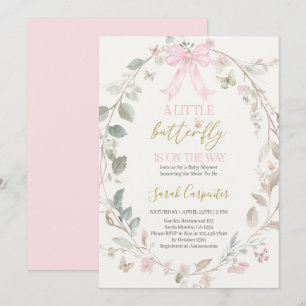 Butterfly Baby Shower Invitation