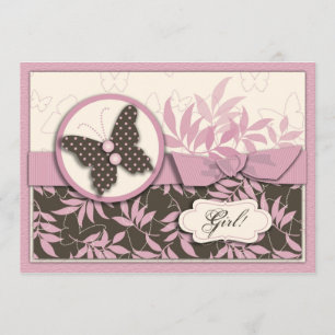 Butterfly Baby Shower Invitation