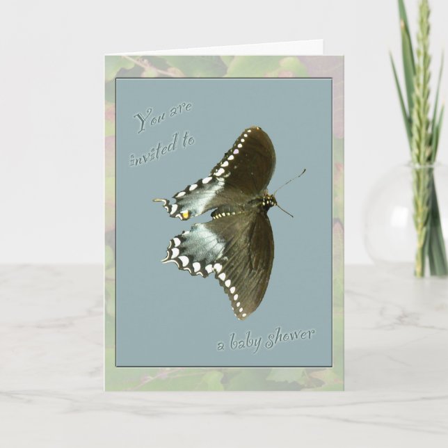 Butterfly Baby Shower Invitation (Front)