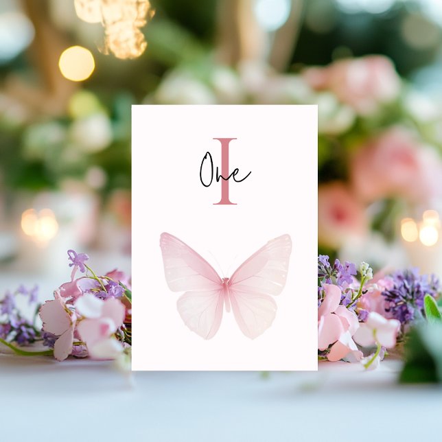"Butterfly Baby Shower Table Numbers" Number (Creator Uploaded)