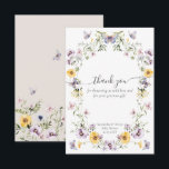 Butterfly Baby Shower Wildflower  Thank You Card<br><div class="desc">Butterfly Baby Shower Wildflower</div>
