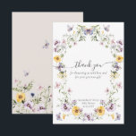 Butterfly Baby Shower Wildflower  Thank You Card<br><div class="desc">Butterfly Baby Shower Wildflower</div>