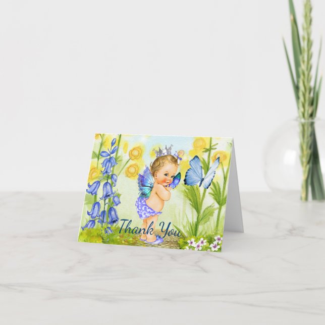 Butterfly Baby Thank You Card (Front)
