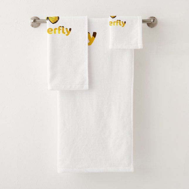 Butterfly Bath Towel Set (Insitu)