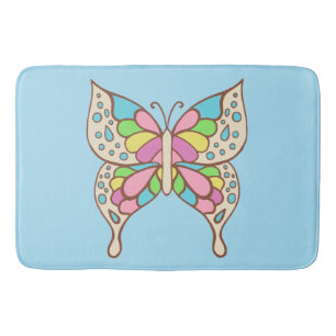Butterfly Bathroom Rug
