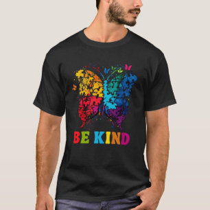 Butterfly Be Kind Autism Awareness Month Men Wome T-Shirt