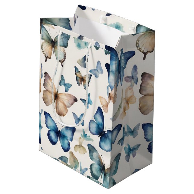 Butterfly Beauties Medium Gift Bag (Back Angled)