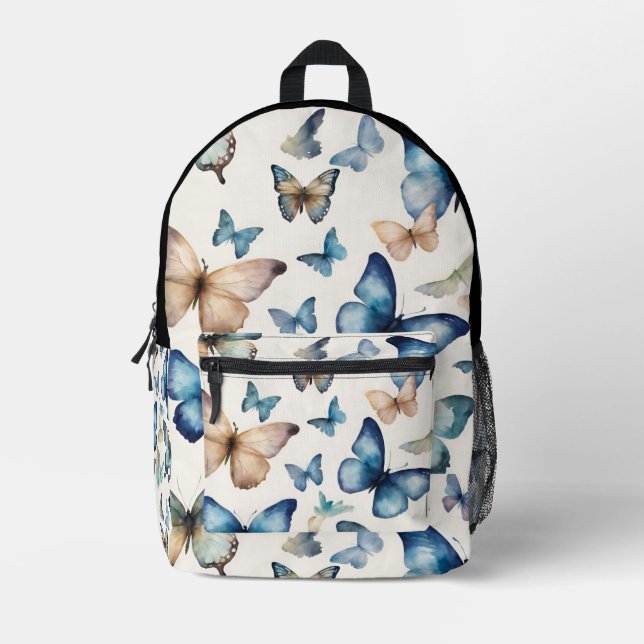 Butterfly Beauties  Printed Backpack (Front)