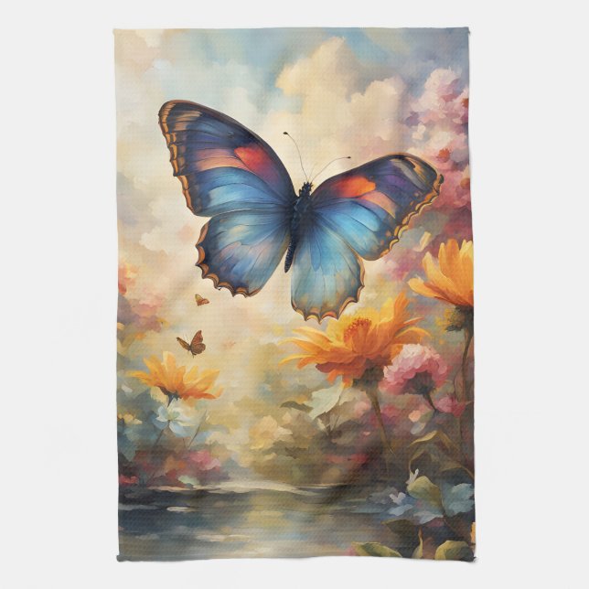 Butterfly Beauty Kitchen Towel (Vertical)