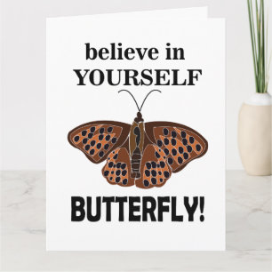 Butterfly Believe In Yourself Inspirational Card