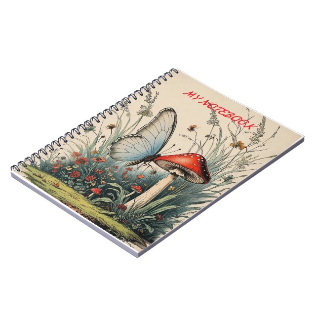 Butterfly Beneath the Bloom Notebook (Left Side)