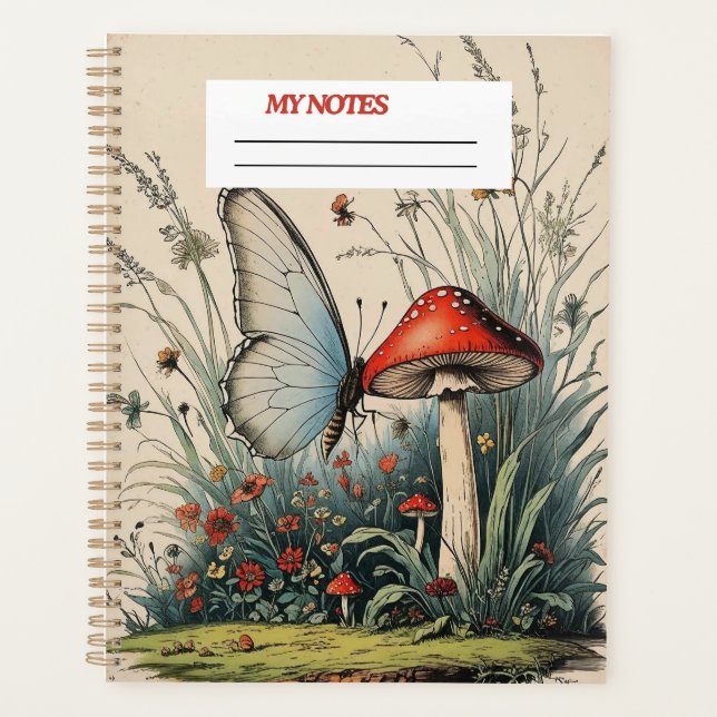 "Butterfly Beneath the Bloom" Planner (Front)