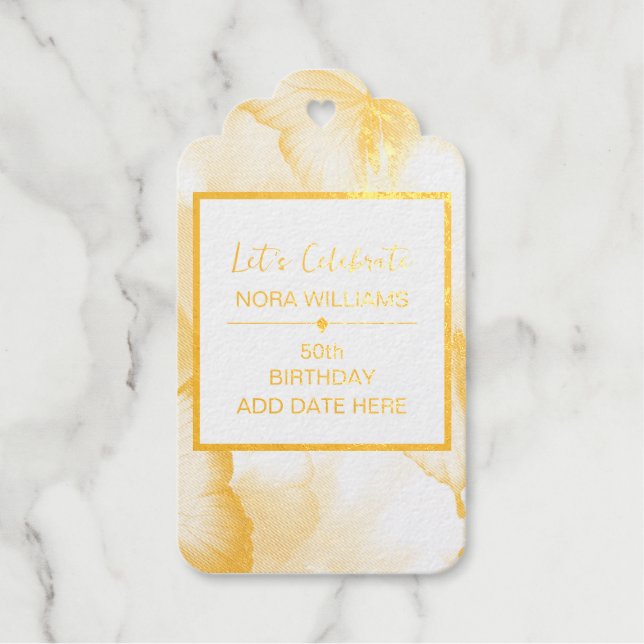 Butterfly Birthday Gift Tags (Front)