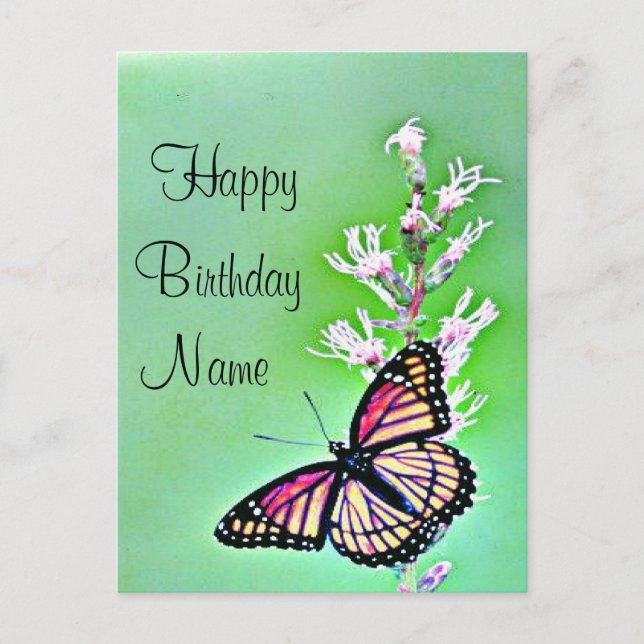 Butterfly Birthday Invitation (Front)