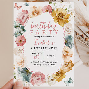 Butterfly Birthday Invitation